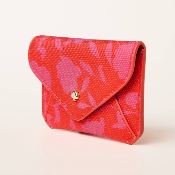 Classic Rose Envelope Card Case - kate spade new york x Target Pink/Red - Picture 2 of 4